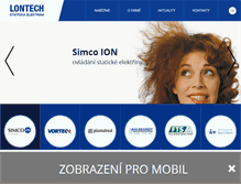 Tablet Screenshot of lontech.cz